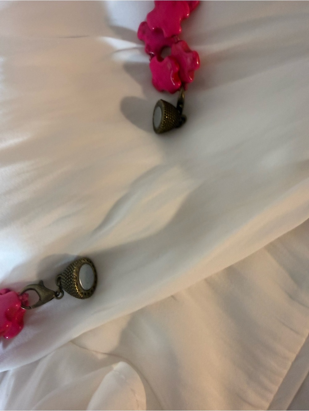 KATIA Designs- Bright Pink Howlite Layering Necklace: Woke Up Sexy As Hell Again - Picture 7 of 9